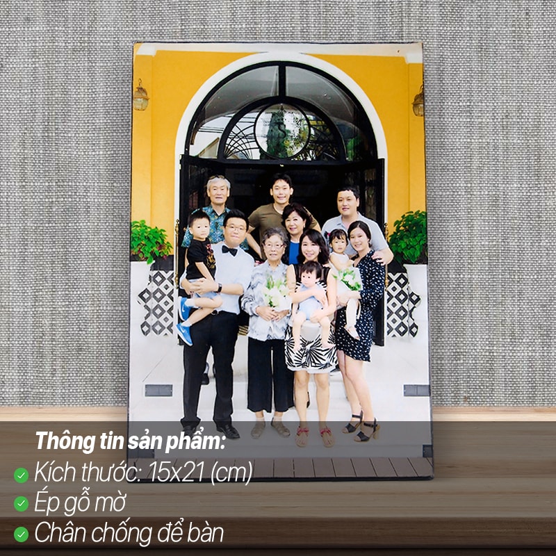 Ảnh Để Bàn – Ép Gỗ Mờ